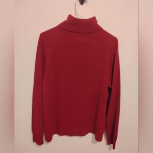 Debbie Morgan Classic Red Turtleneck Sweater